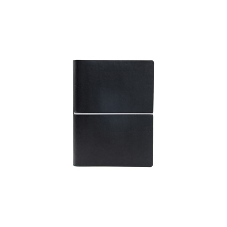 Taccuino Evo Ciak - 9 x 13 cm - fogli bianchi - copertina nero - In Tempo