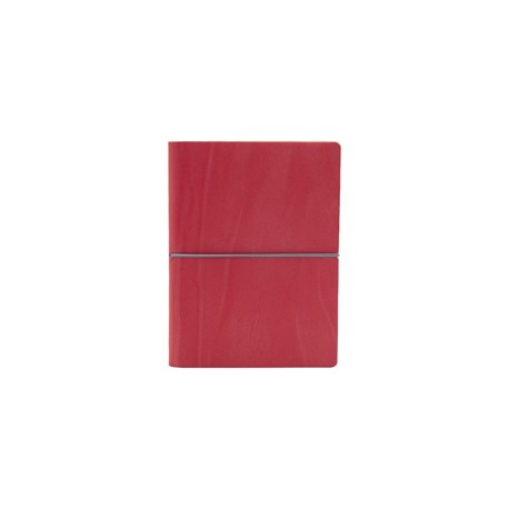 Taccuino Evo Ciak - 15 x 21 cm - fogli bianchi - copertina rosso corallo - In Tempo