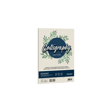 Carta Calligraphy Nature Remake - A4 - 250 gr - perla - Favini - conf. 50 fogli