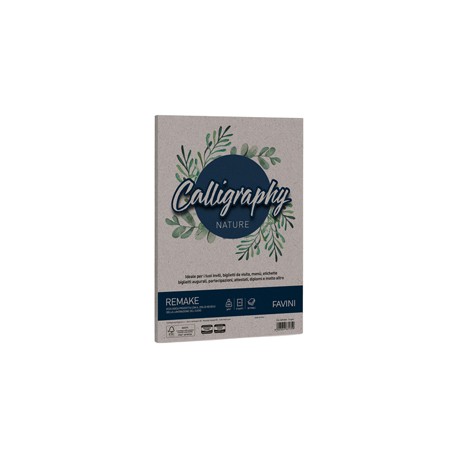 Carta Calligraphy Nature Remake - A4 - 250 gr - scoglio - Favini - conf. 50 fogli