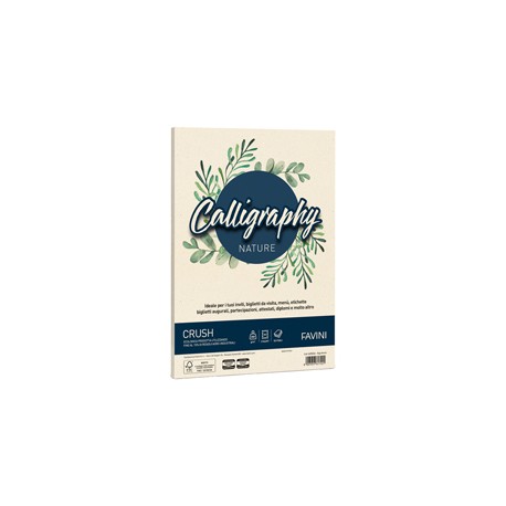 Carta Calligraphy Nature Crush - A4 - 200 gr - alga - Favini - conf. 50 fogli