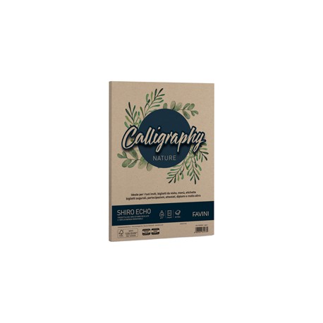 Carta Calligraphy Nature Shiro Eco - A4 - 120 gr - legno - Favini - conf. 50 fogli