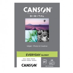 Carta Inkjet Everyday - 10 x 15 cm - 200 gr - 50 fogli - lucida - Canson