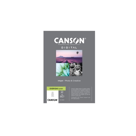 Carta Inkjet Everyday - A4 - 200 gr - lucida - 50 fogli - Canson