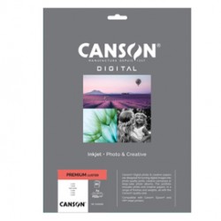 Carta Inkjet Premium - A4 - 255 gr - 20 fogli - lucida - Canson