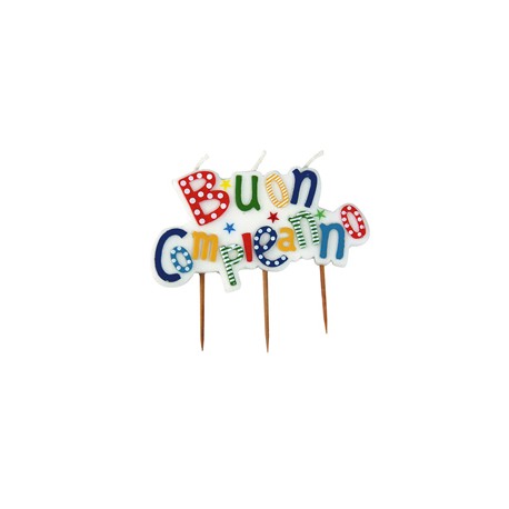 Candelina picks - Buon Compleanno - multicolor - Big Party