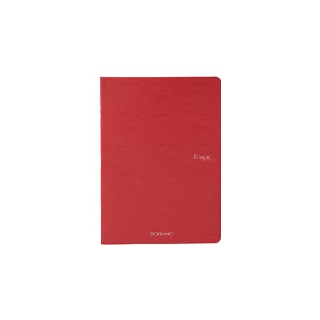 Maxiquaderno EcoQua original PM - A4 - 90 gr - 1 rigo - 40 fogli - rosso scuro - Fabriano