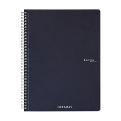 Maxiquaderno Ecoqua original - A4 - 90gr - 5mm - 70 fogli - blu scuro - spiralato - Fabriano