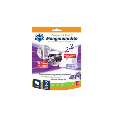 Mangiaumidità appendibile compact 2 in1 - lavanda di provenza - 50 gr - Air Max