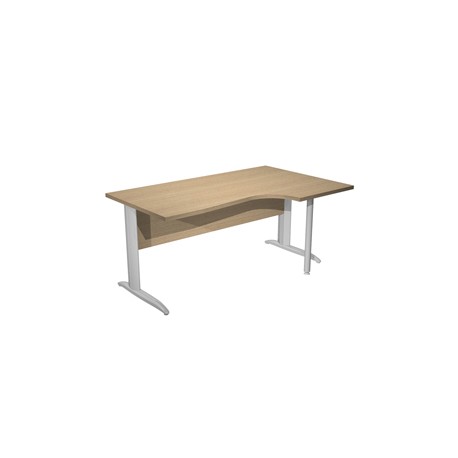 Scrivania Compact Destro - 160 x 60/80/100 cm - piano rovere
