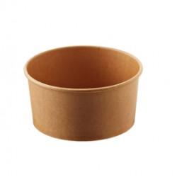 Bowl monouso Street Food - Ø 15 x H 7,5 cm - 1000 ml - avana/bianco - Leone - conf. 24 pezzi