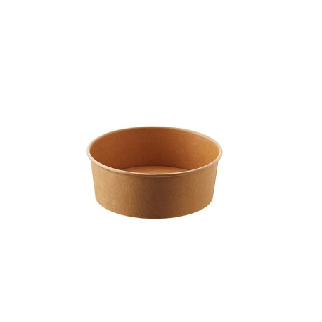 Bowl monouso Street Food - 16 x h 6.8 cm - 1300 ml - avana/bianco - Leone - conf. 24 pezzi