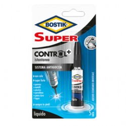 Colla istantanea Super Control - universale - con sistema antigoccia - 5 gr - Bostik