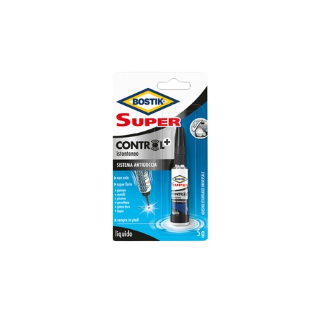 Colla istantanea Super Control - universale - con sistema antigoccia - 5 gr - Bostik