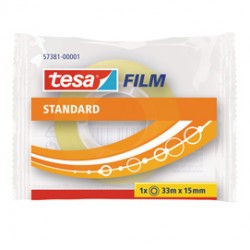Nastro adesivo tesafilm - 33 m x 15 mm - trasparente - confezionato singolarmente - Tesa