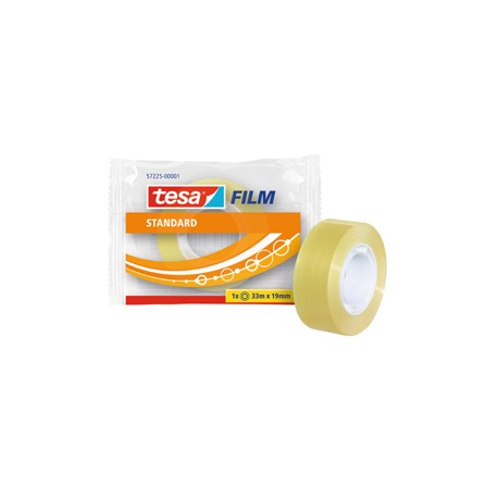 Nastro adesivo Tesafilm - confezionato singolarmente - 19 mm x 33 m - PP - trasparente - Tesa