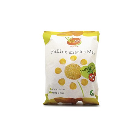Palline snack - di mais - 40 gr - Vivibio