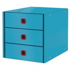 Cassettiera Click&Store Cosy - 3 cassetti - blu - Leitz