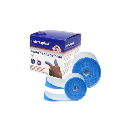 Bendaggio coesivo Detectaplast - per HACCP - 6 cm x 4,5 m - blu - PVS