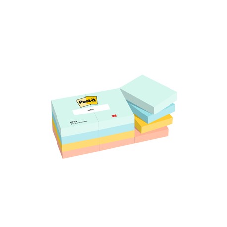 Blocco Post it® - 653-BEA - 38 x 51 mm - 100 fogli - colori Beachside - Post-it® - conf. 12 pezzi