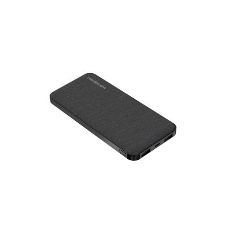 Powerbank ultrasottile USB - da 20.000 mAh - nero - Mediacom