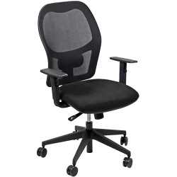 Seduta operativa Hubble HUHU - tessuto Target - braccioli regolabili - nero - Unisit