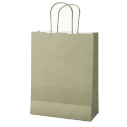 Shopper Twisted - carta kraft - 18 x 8 x 24 cm - salvia - Mainetti Bags - conf. 25 pezzi
