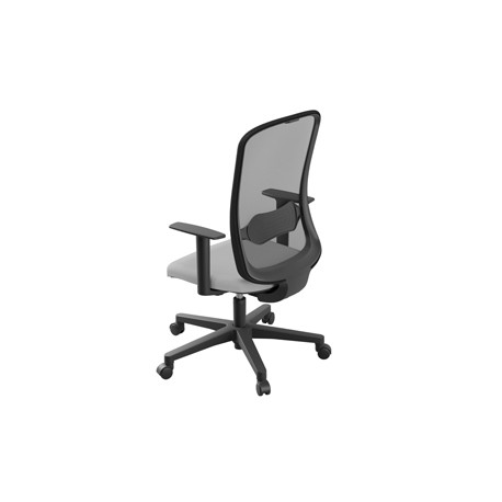 Seduta operativa Shape SHST - con braccioli regolabili - struttura nera - grigio chiaro/grigio - Unisit