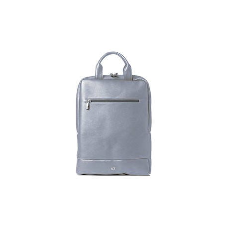 Zaino slim Gate Trended - 28 x 38 x 10 cm - ecopelle - azzurro - In Tempo