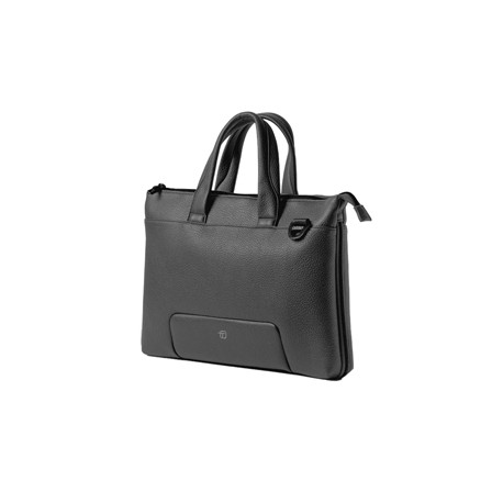 Borsa espandibile Gate Trended - con manici - 41 x 30 x 7 cm - ecopelle - nero - In Tempo