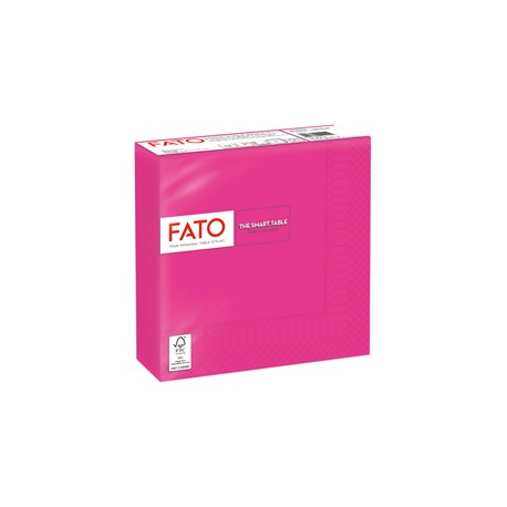 Tovagliolo - carta - 33 x 33 cm - 2 veli - fucsia - Fato - conf. 50 pezzi