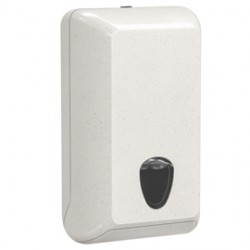 Dispenser carta igienica Woodplastic - interfogliata - piegati a V e Z - 30 x 13,2 x 17 cm - 550/450 fogli - bianco - Ma
