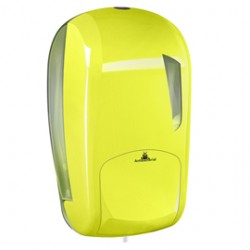 Dispenser sapone Skin - murale - capacità 1 L - giallo fluo - Mar Plast
