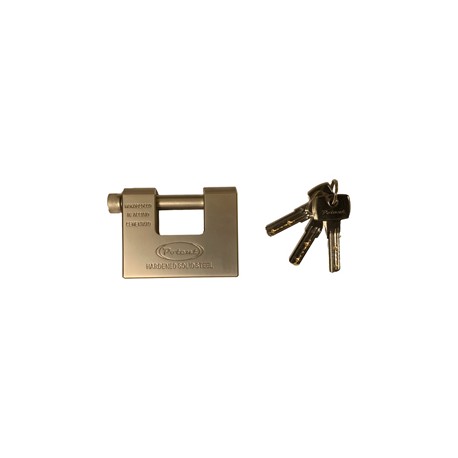 Lucchetto monoblocco - per serrande - acciaio temprato - Metalplus