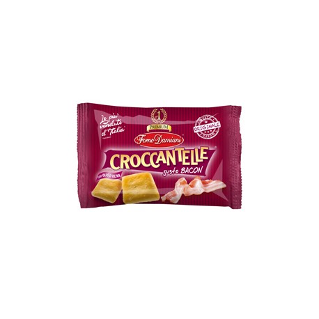 Croccantelle - in sacchetto - 35 gr - gusto bacon - Forno Damiani