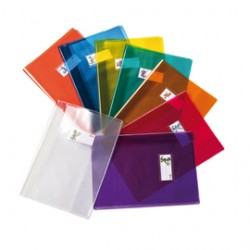 Coprimaxi Cristallo 14 - c/alette e portanome - A4 - PVC - blu - Colorosa