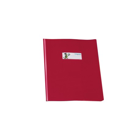 Copriquaderno GreenLine - A5 - PVC - 220 mic - c/alette - lucido - rosso - Colorosa