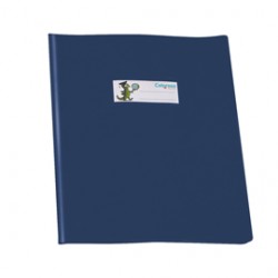 Copriquaderno GreenLine - A5 - PVC - 220 mic - c/alette - lucido - blu - Colorosa