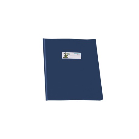 Copriquaderno GreenLine - A5 - PVC - 220 mic - c/alette - lucido - blu - Colorosa