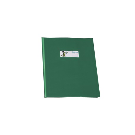 Copriquaderno coprente GreenLine - c/alette - A5 - lucido - PVC - verde - Colorosa