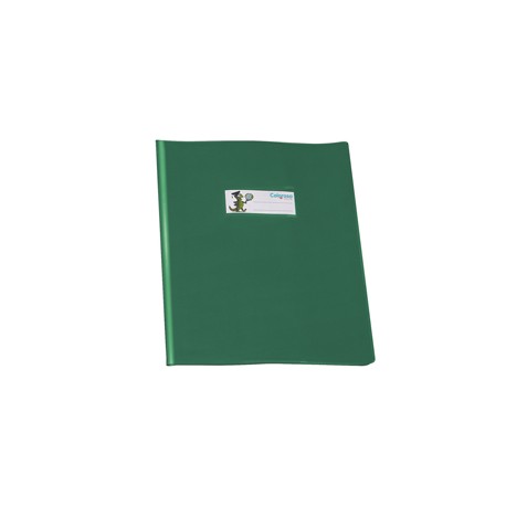 Copriquaderno coprente GreenLine - c/alette - A5 - lucido - PVC - verde - Ri.Plast