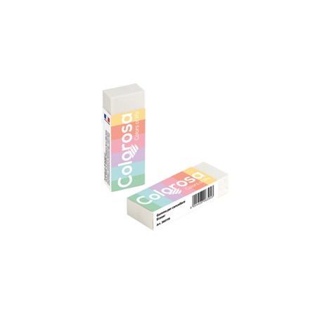 Gomma Pastel - 6,2 x 1,2 x 2,2 cm - vinile - Colorosa - conf. 20 pezzi