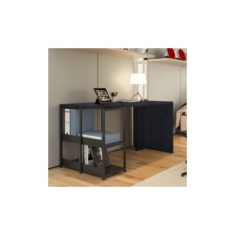 Scrivania home/office Smarty - 140 x 69 x 72,4 cm - nero venato - Artexport