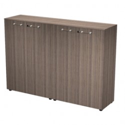 Coppia mobili medi Elegance - con ante - 180 x 45,3 x 126,2 cm - noce toscano - Artexport