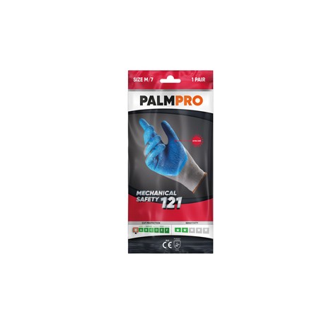 Guanti mechanical Safety Palmpro 121 - taglia M - grigio/blu - Icoguanti