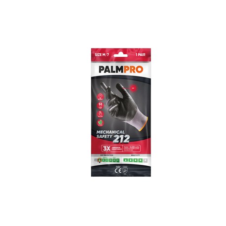 Guanti mechanical Safety Palmpro 212 - taglia M - grigio/nero - Icoguanti