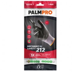 Guanti mechanical Safety Palmpro 212 - taglia XXL - grigio/nero - Icoguanti