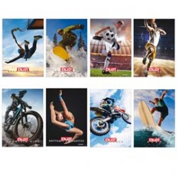Maxiquaderno Enjoy Sport  - A4 - 1 rigo c/margine - 21 fogli - 80 gr - Blasetti