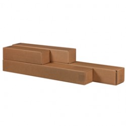 Scatola a tubo Square Box - chiusura a nastro - 10,5 x 10,5 x 63 cm - avana - Bong Packaging - conf. 10 pezzi