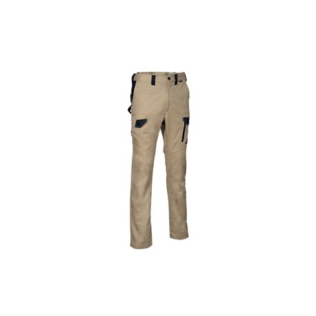 Pantalone Jember Super Strech - taglia 52 - corda/nero - Cofra